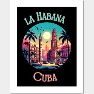 "Tropical Vibes in Retro Havana: Exotic Cuban Flair" - Retro Travel Cool Posters and Art